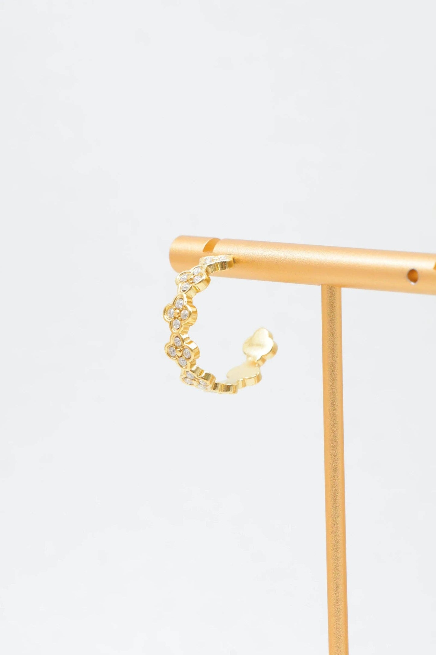 Klaver Oorringen 14 Karaats Verguld Goud Roestvrijstaal Oorbel|Beautiva Boutique