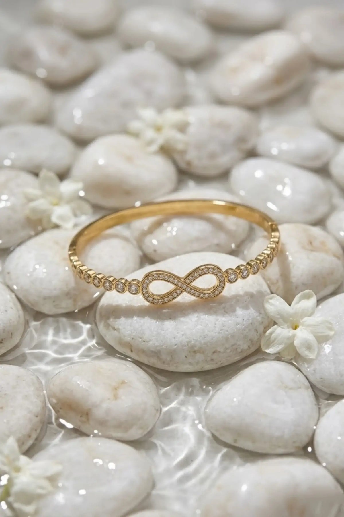 Oneindige infinity Strass Armband Roestvrij Staal Elegantie |Beautiva Boutique