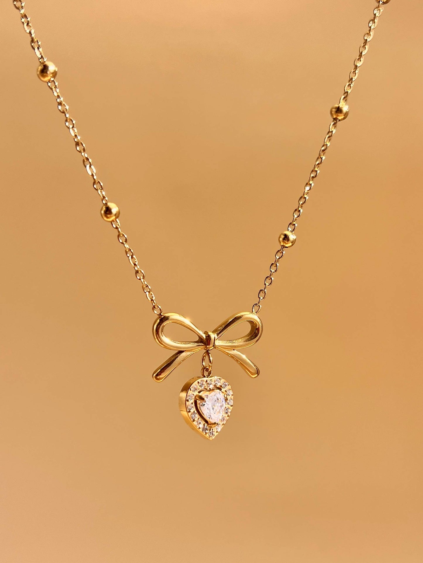 Vergulde roestvrijstalen sieraden set | Beautiva Boutique