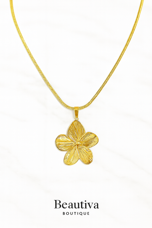 Roestvrij stalen Bloem sieraden Set|Beautiva Boutique