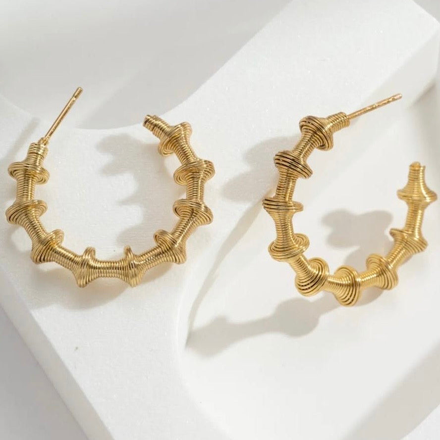 Roestvrij stalen moderne Creolen Design|Beautiva Boutique