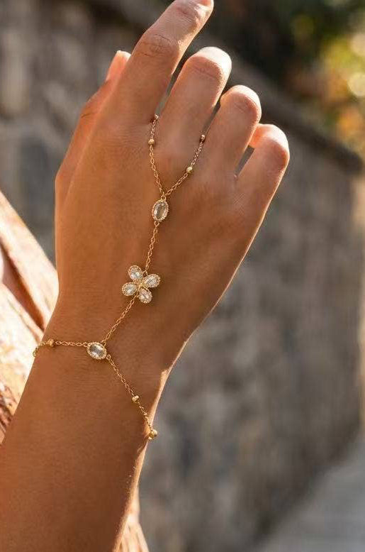 Delicate gouden vlinderhandarmband van roestvrij staal|Beautiva Boutique