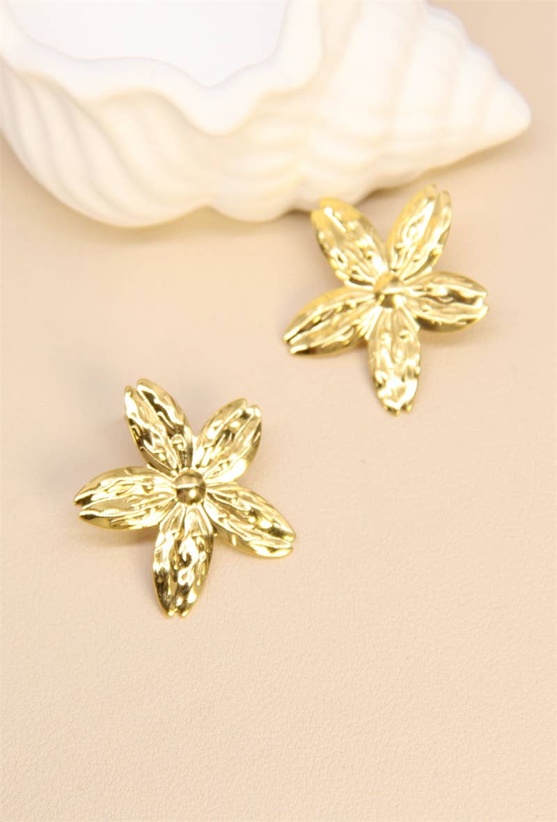 Roestvrij stalen Bloem sieraden Set|Beautiva Boutique