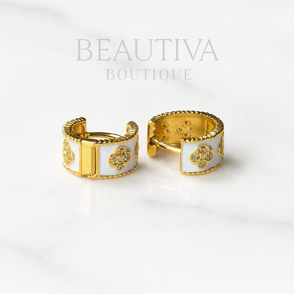 Designer Geinspireerde Gouden Oorbellen| Beautiva Boutique