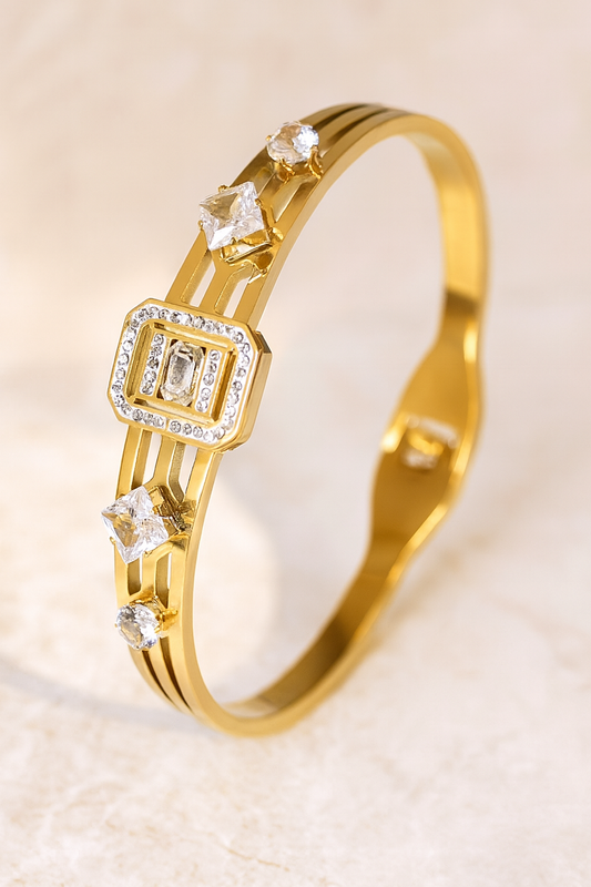 Crystal Shine Armband, Luxe RVS strass| Beautiva Boutique