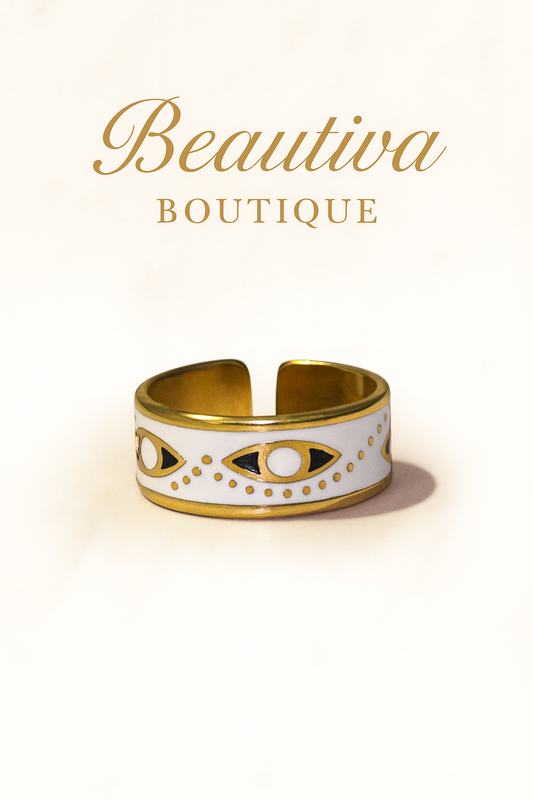 Golden Eye Ring, RVS| Beautiva Boutique