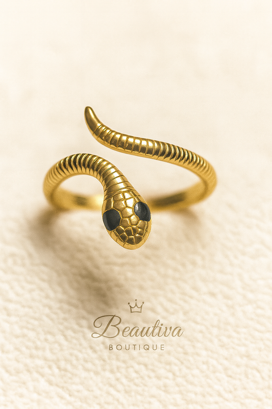 Slangen Ring, RVS| Beautiva Boutique