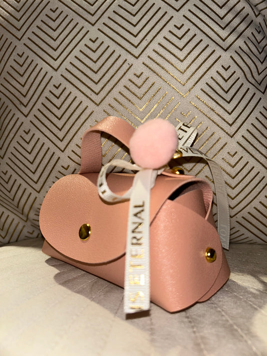 Elegante roze kunstleren sieraden tasje met goude details | accessoires | Beautiva Boutique