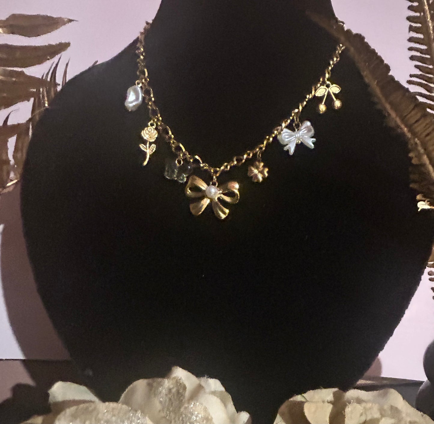 Roestvrijstalen Ketting – Charms “Gouden Zachtheid”|Beautiva Boutique