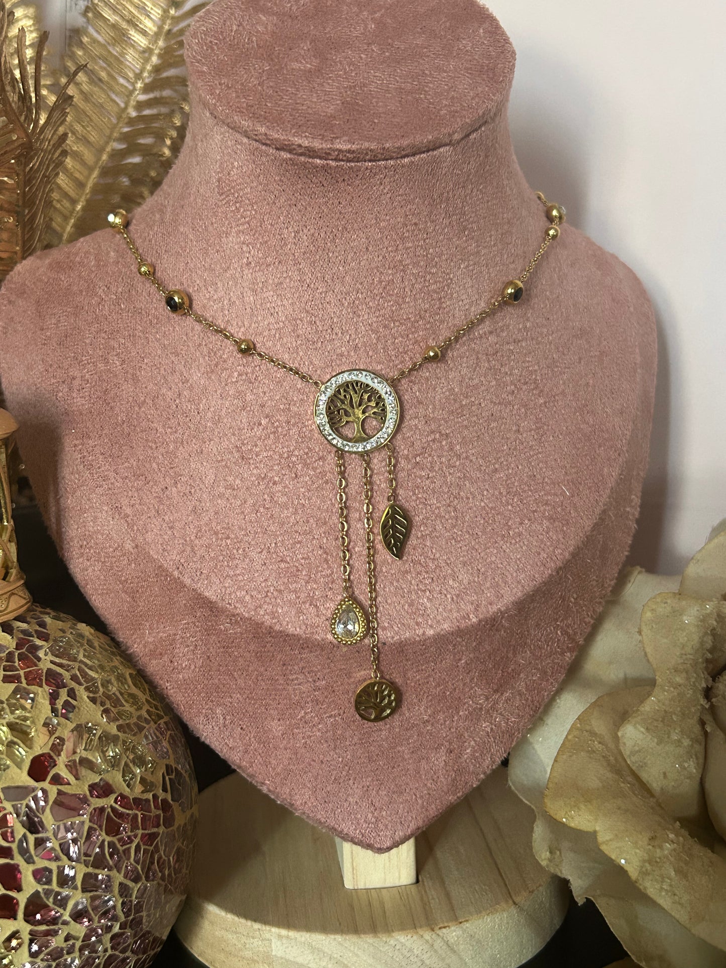 Roestvrijstalen Elegante Tree of Life hangende bedel Ketting|Beautiva Boutique