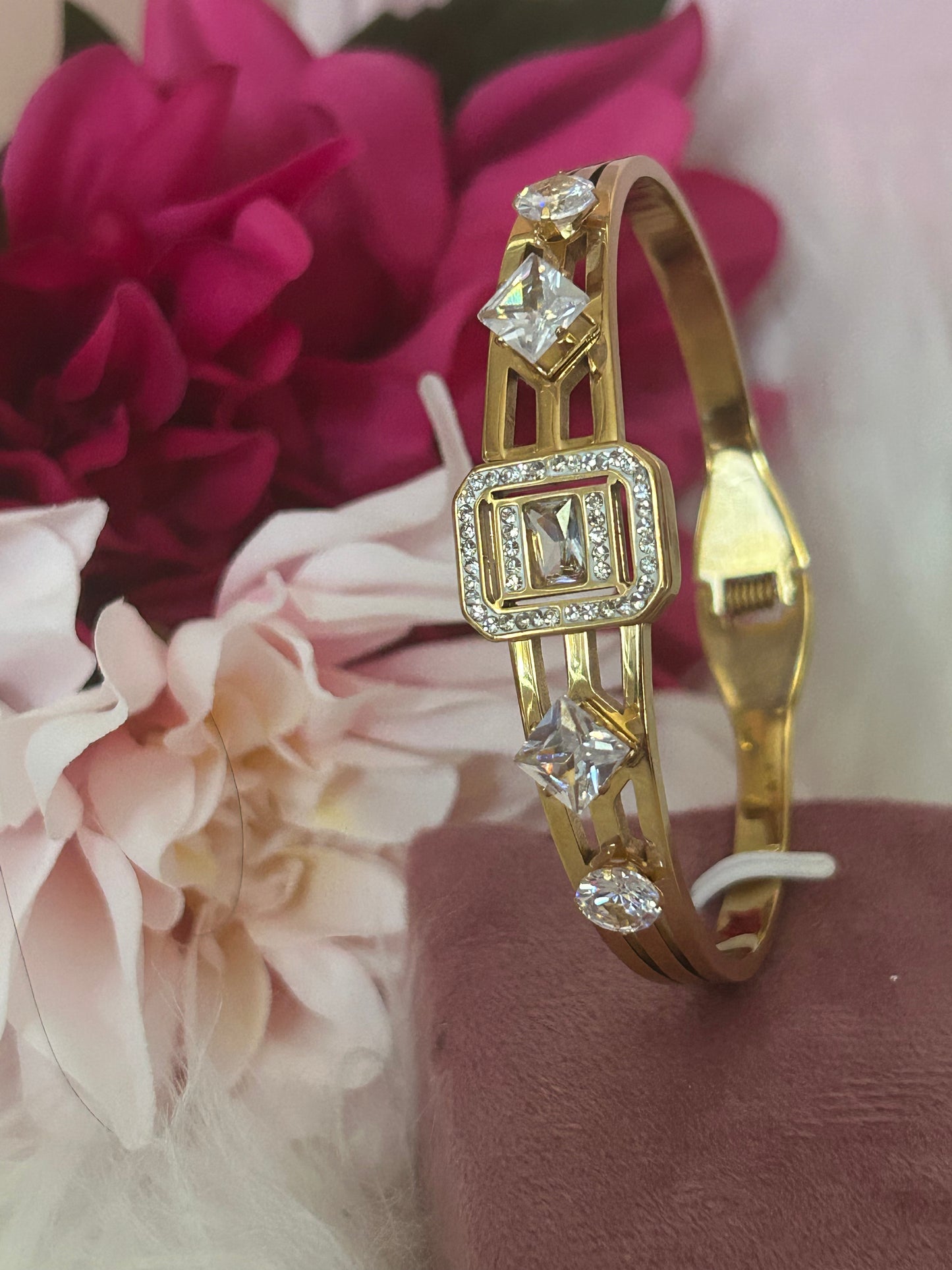 Crystal Shine Armband, Luxe RVS strass| Beautiva Boutique