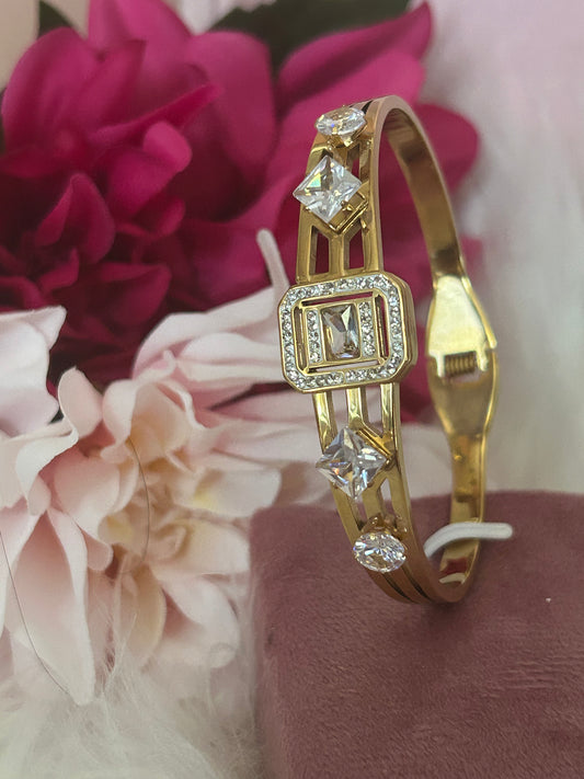 Crystal Shine Armband, Luxe RVS strass| Beautiva Boutique