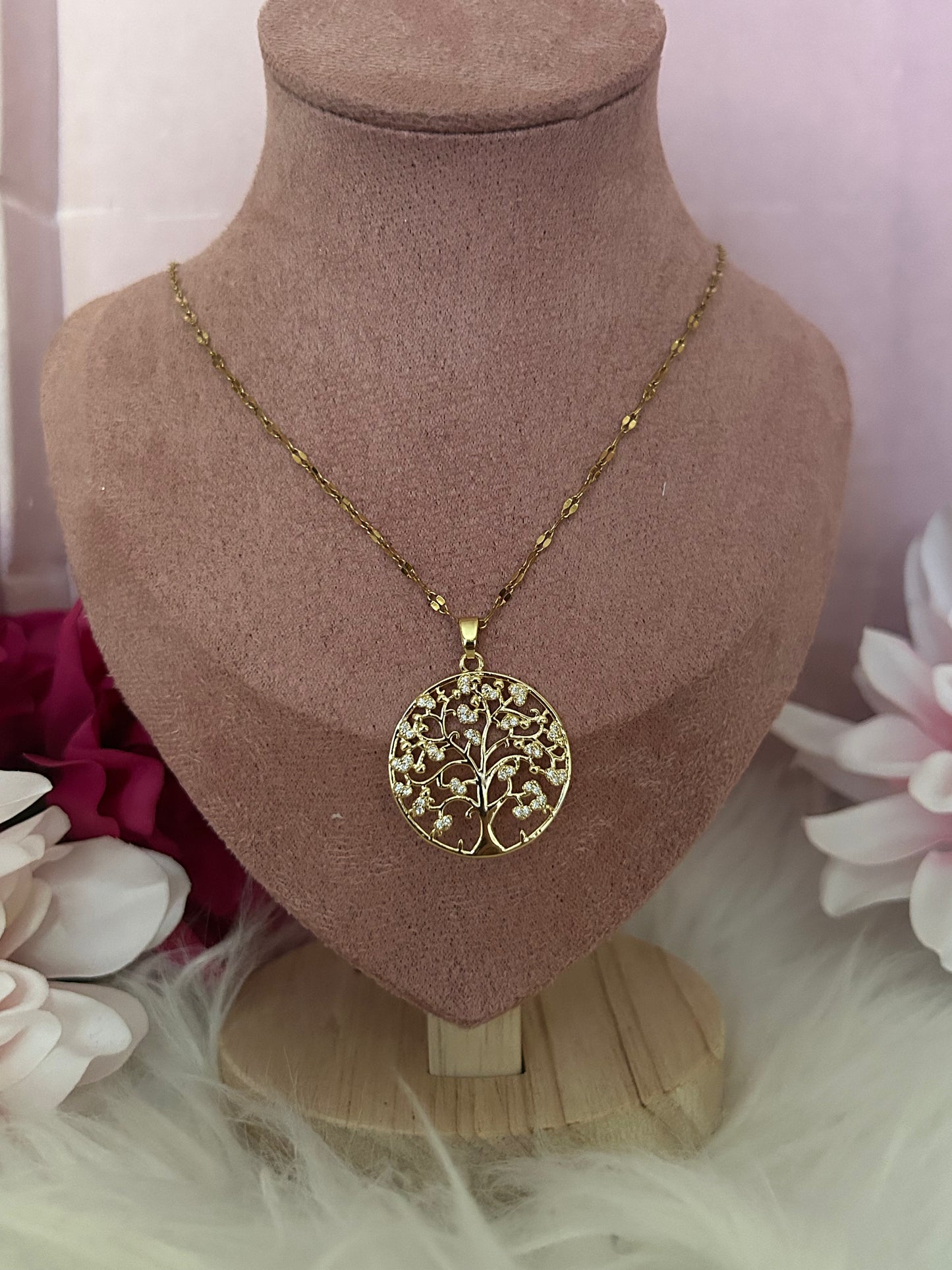 RVS Ketting Tree of Life | Beautiva Boutique