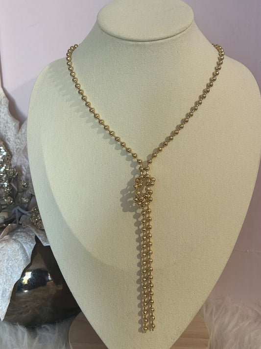 Roestvrijstalen 14 Karaats Vergulde Kralen collier Ketting |Beautiva Boutique