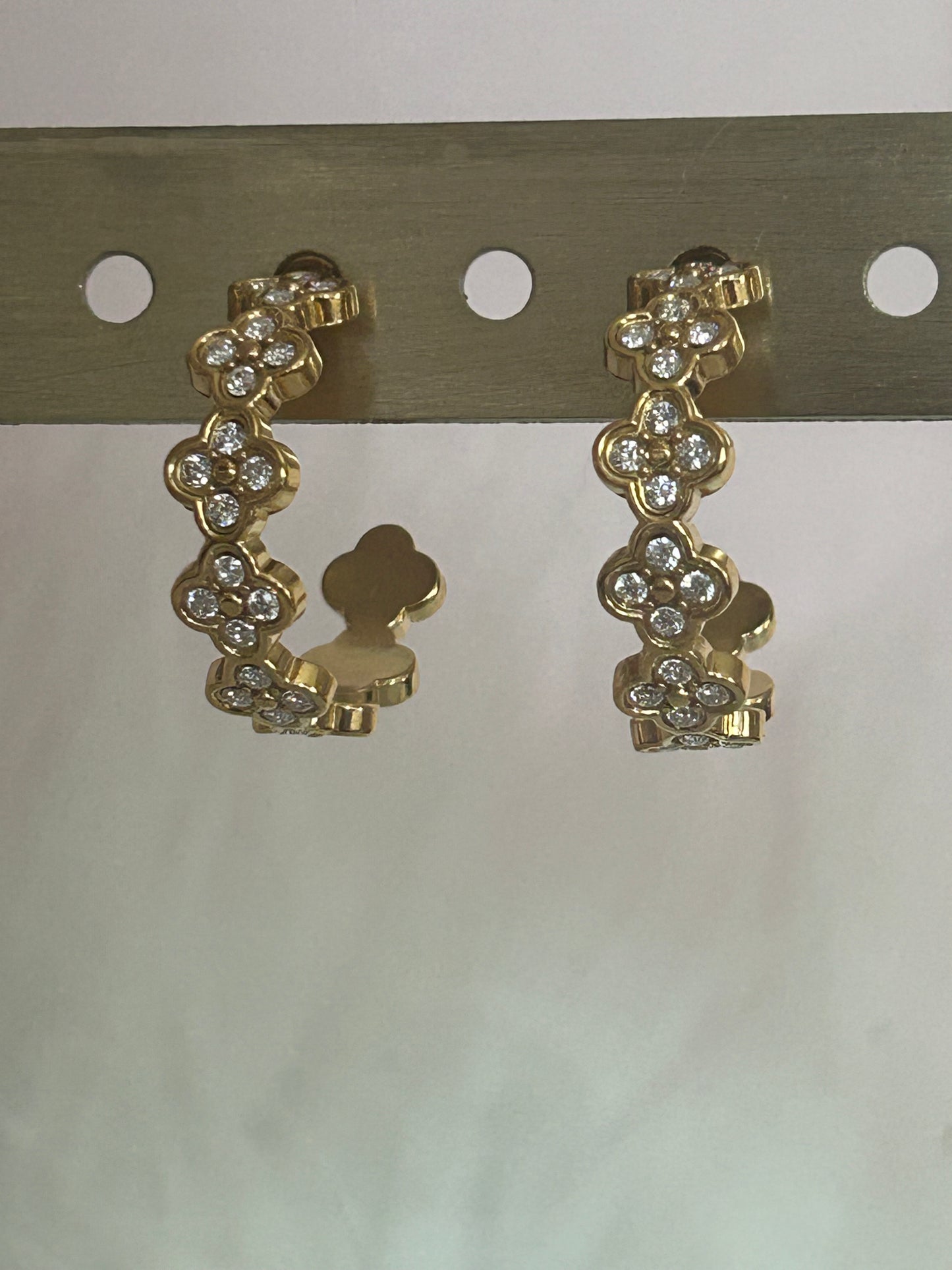 Klaver Oorringen 14 Karaats Verguld Goud Roestvrijstaal Oorbel|Beautiva Boutique