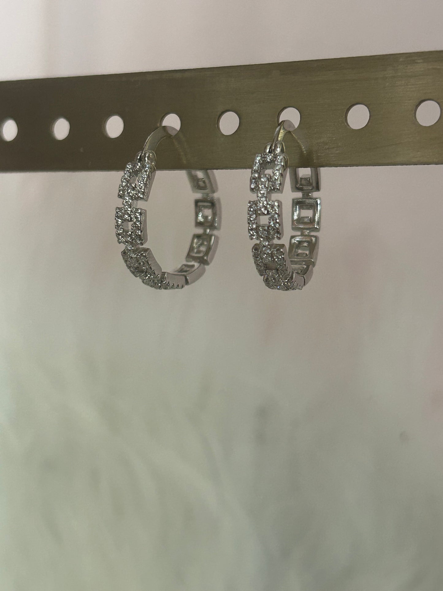 Zilverkleurige RVS Oorbellen Zirkonia | Beautiva Boutique