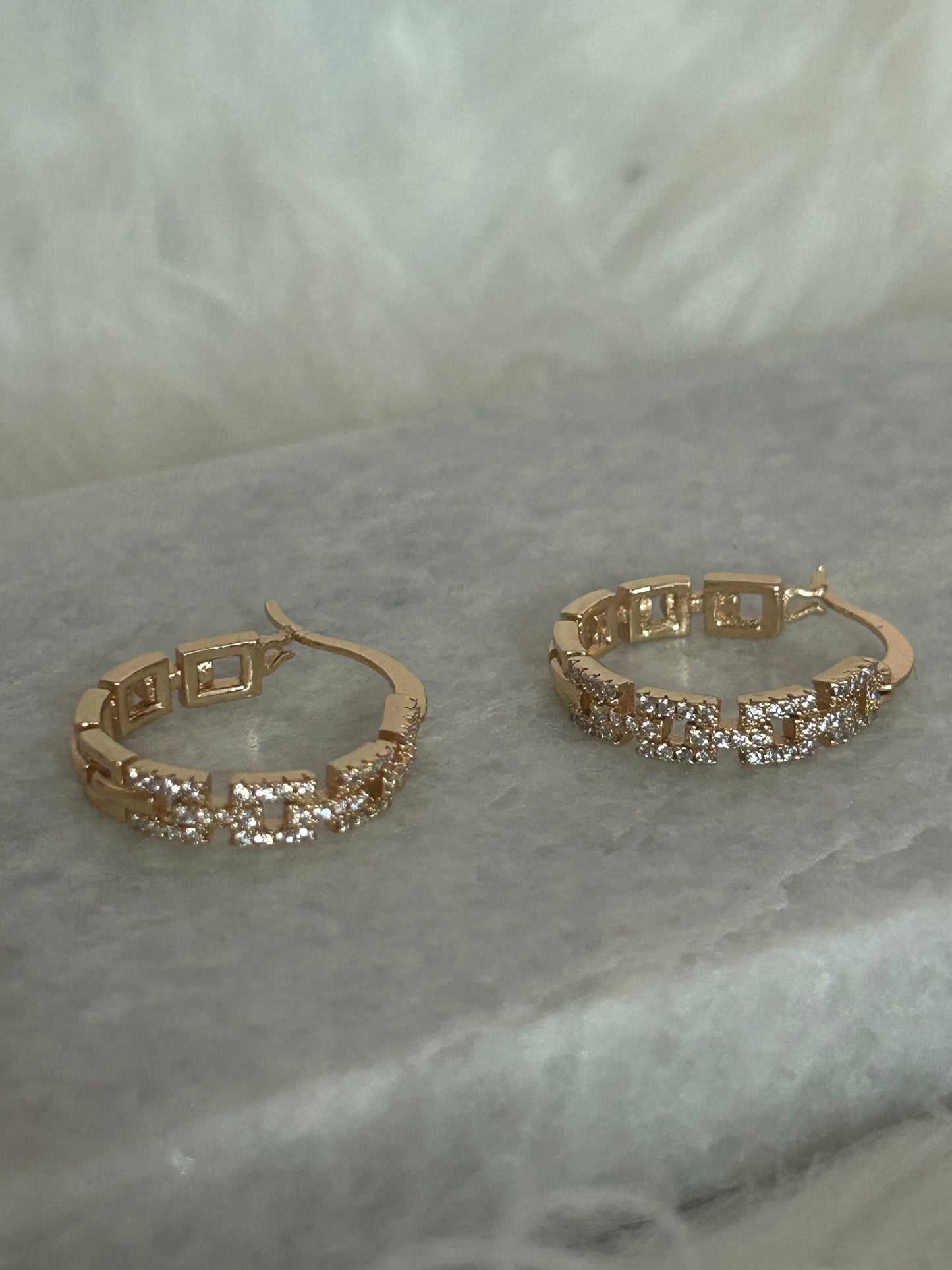 18K Vergulde RVS Oorbellen  met Zirconia, Goud & Zilverkleurig| Beautiva Boutique