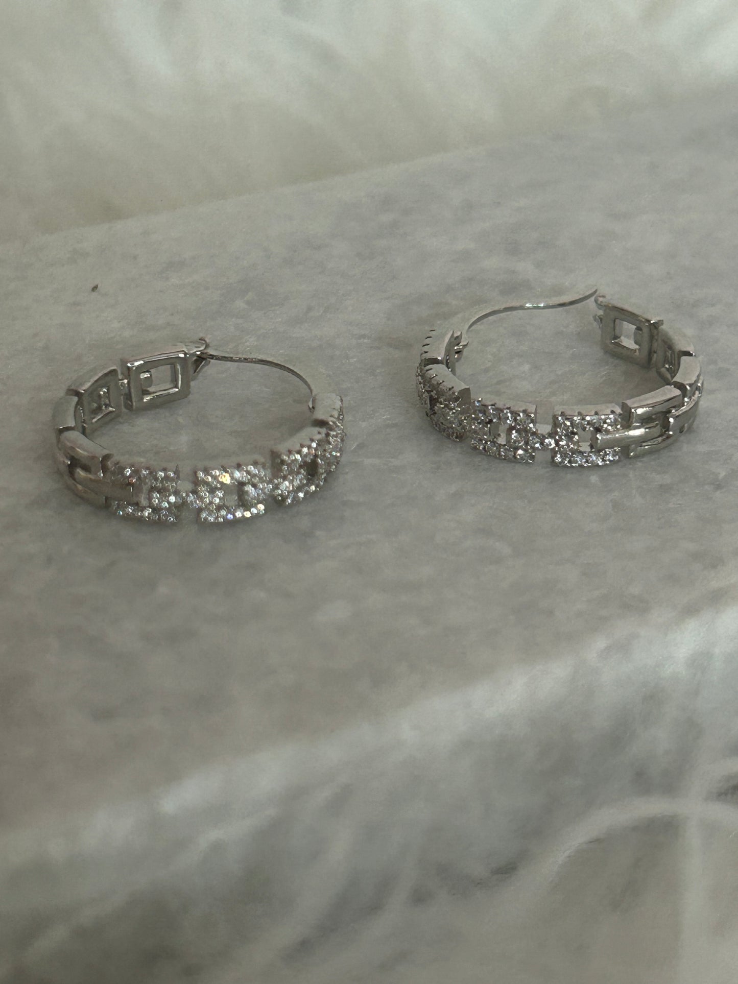 Zilverkleurige RVS Oorbellen Zirkonia | Beautiva Boutique