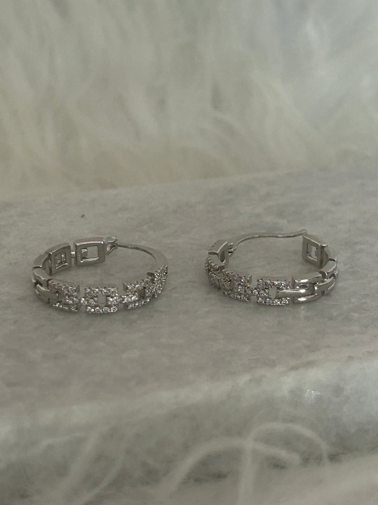 Zilverkleurige RVS Oorbellen Zirkonia | Beautiva Boutique