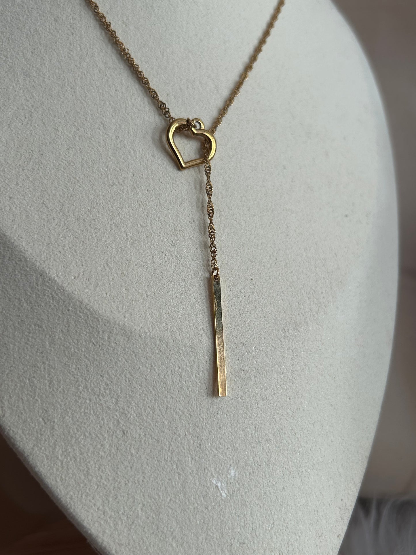 Verfijnde Hart Ketting Roestvrij Staal Goud |Beautiva Boutique