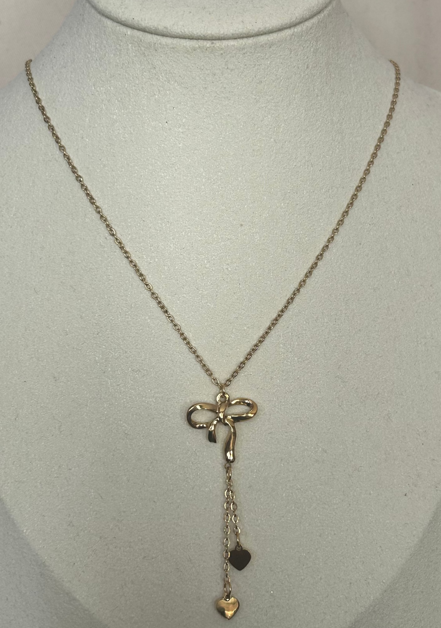 Roestvrijstalen vlinderdas ketting |Beautiva Boutique