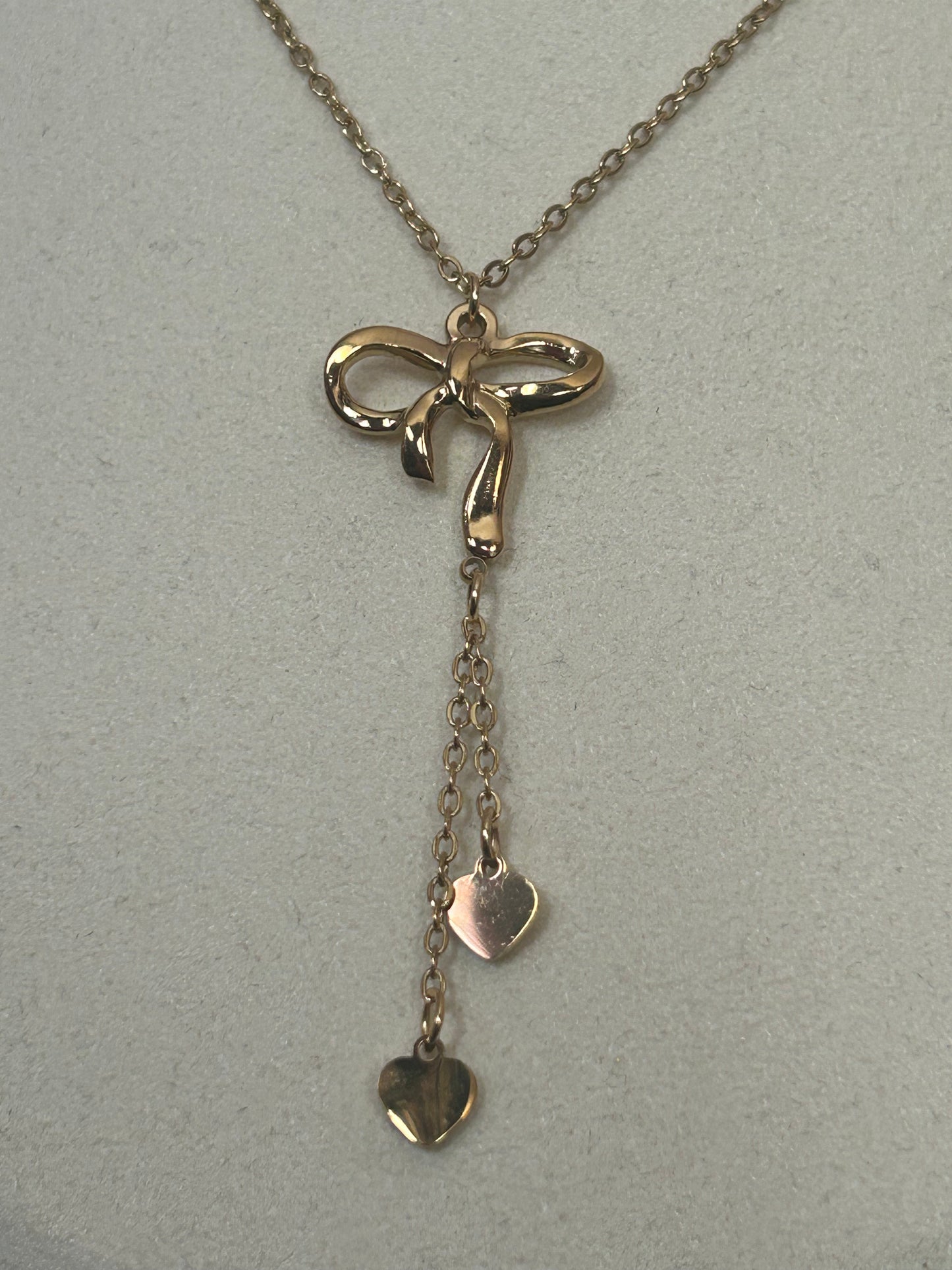 Roestvrijstalen vlinderdas ketting |Beautiva Boutique