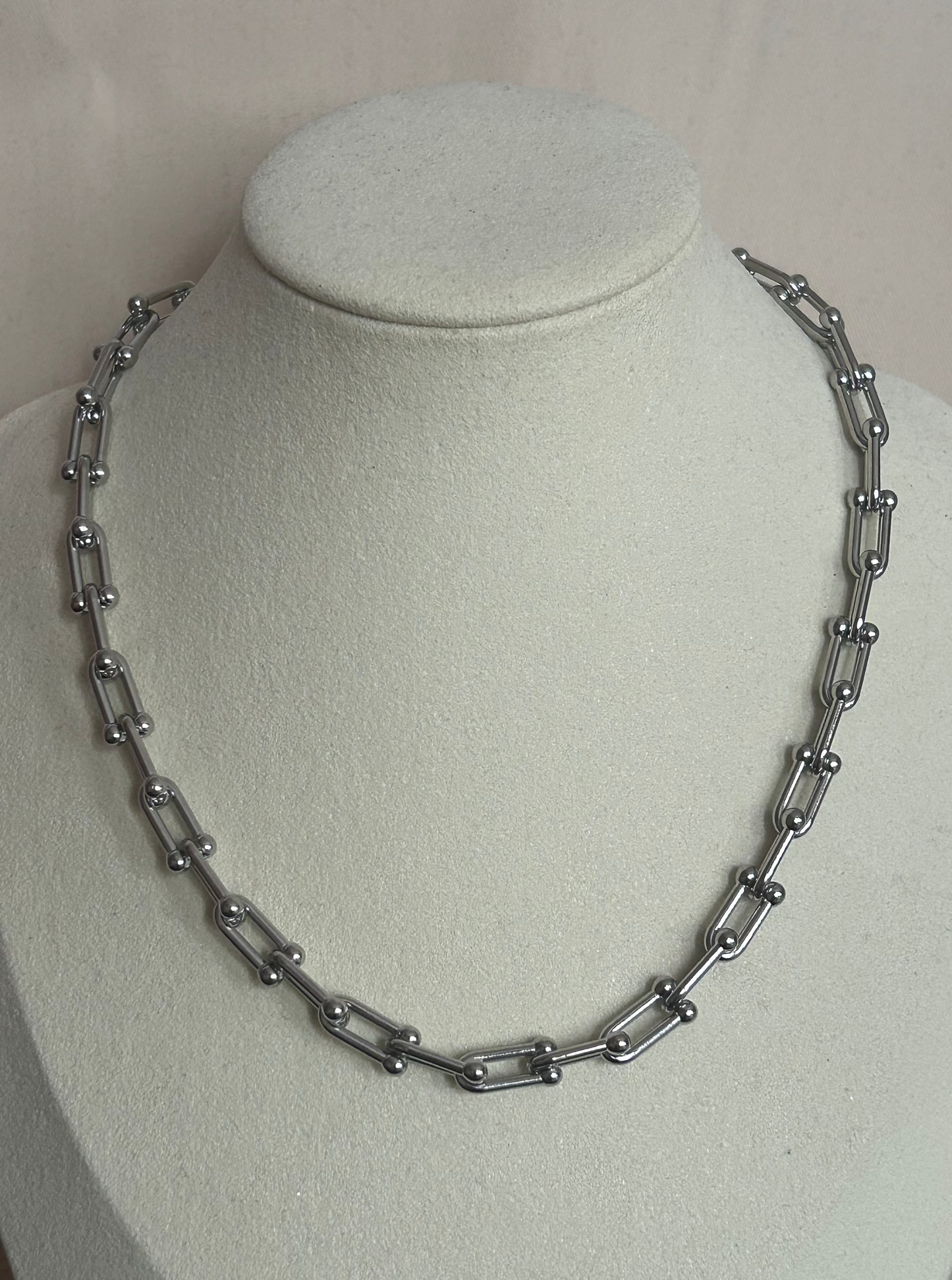 Chique Trendy Lang Schakelketting Roestvrij Staal: Geld|Beautiva Boutique