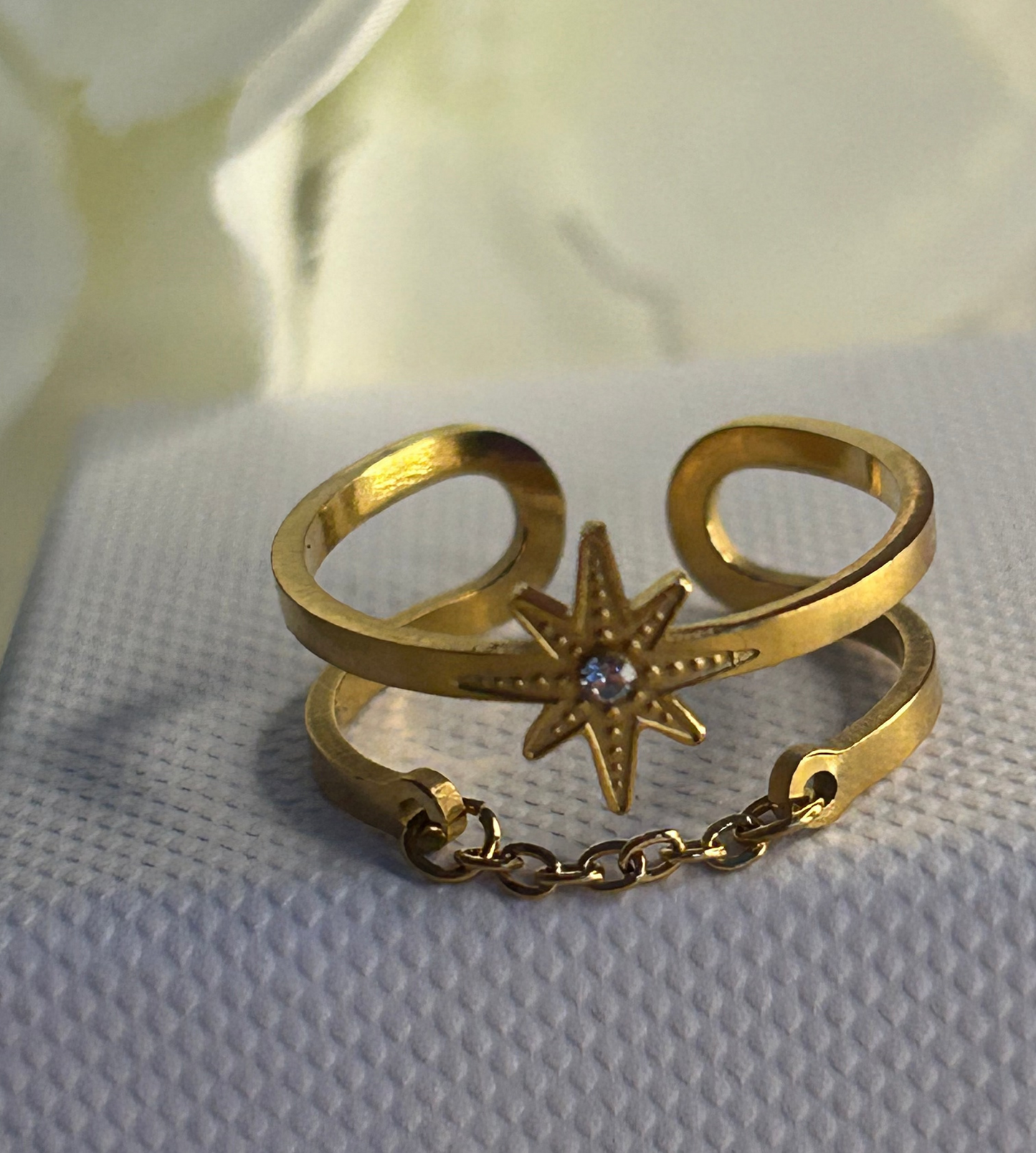 Verstelbare Ster Ring van roestvrij staal |Beautiva Boutique