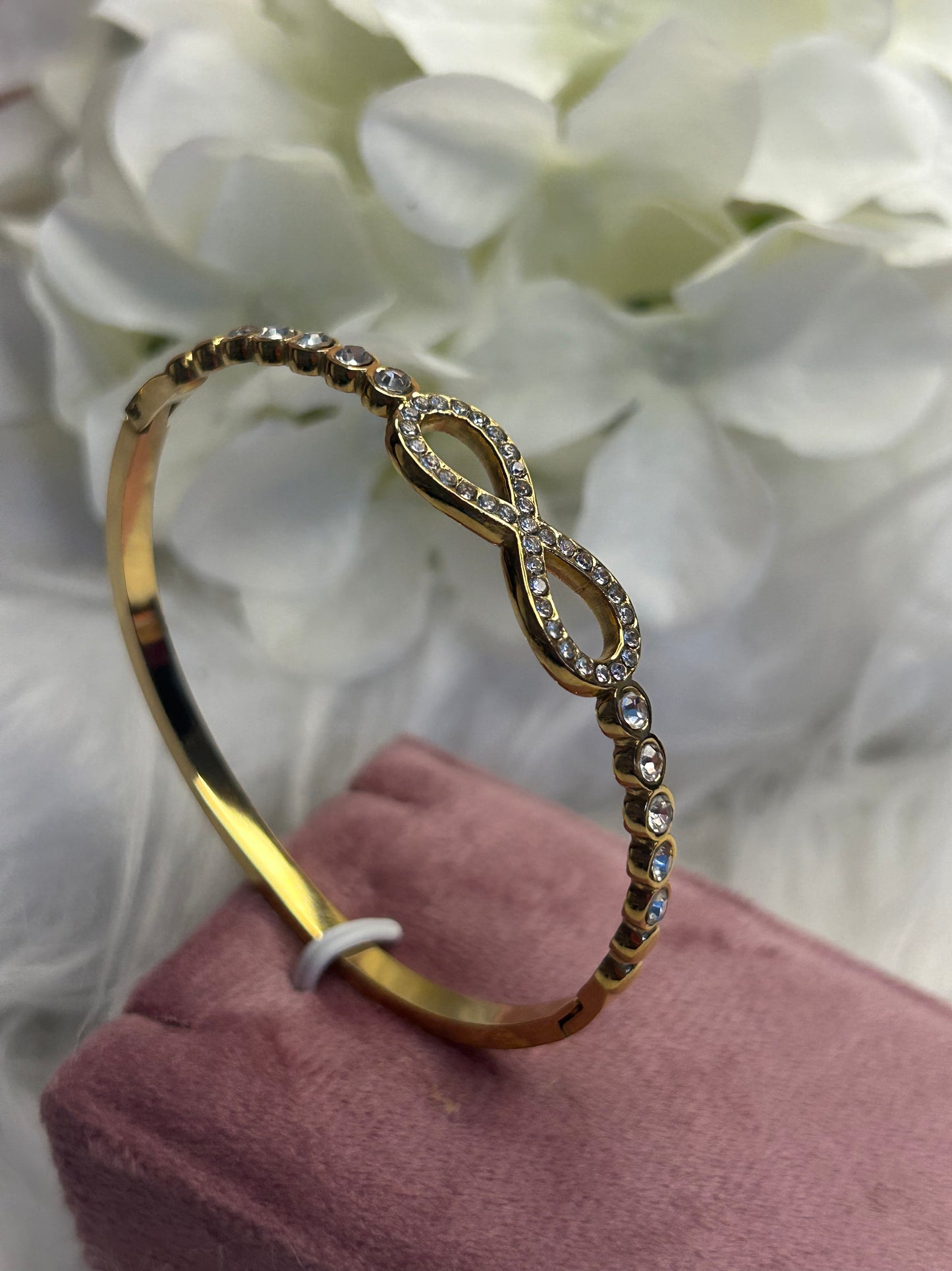 Oneindige infinity Strass Armband Roestvrij Staal Elegantie |Beautiva Boutique