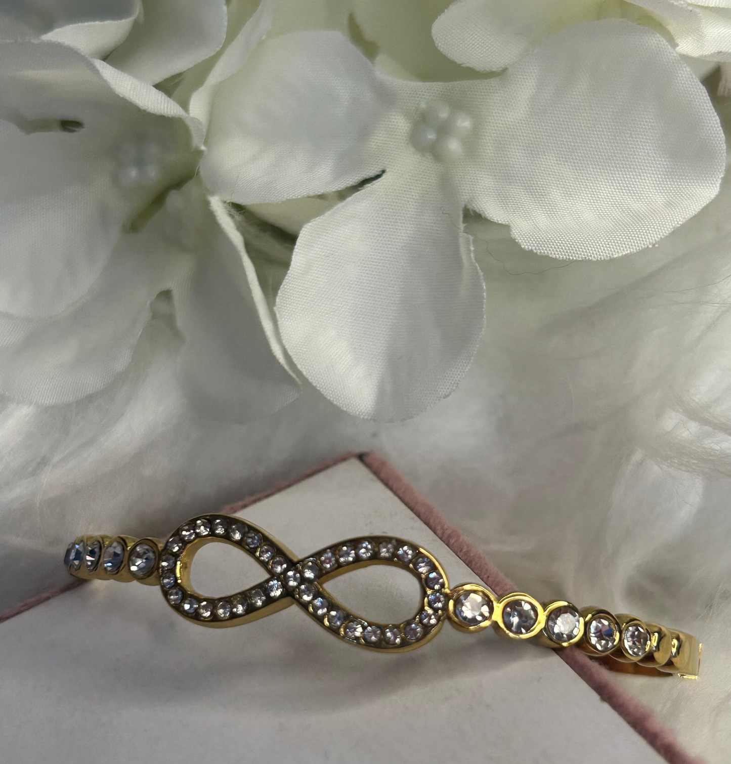 Oneindige infinity Strass Armband Roestvrij Staal Elegantie |Beautiva Boutique
