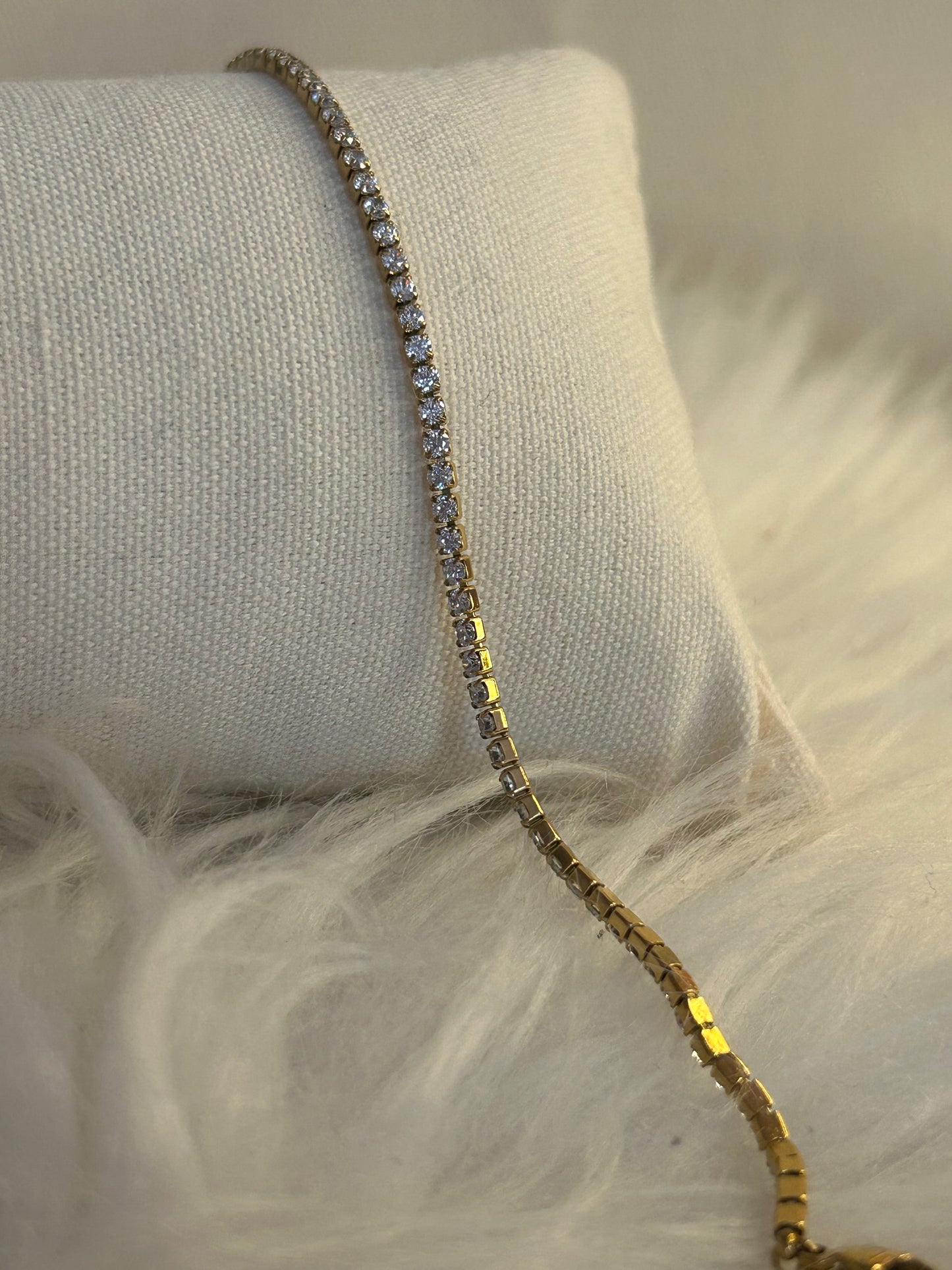 Fijne Strass Armband van roestvrij staal – elegante glans |Beautiva Boutique