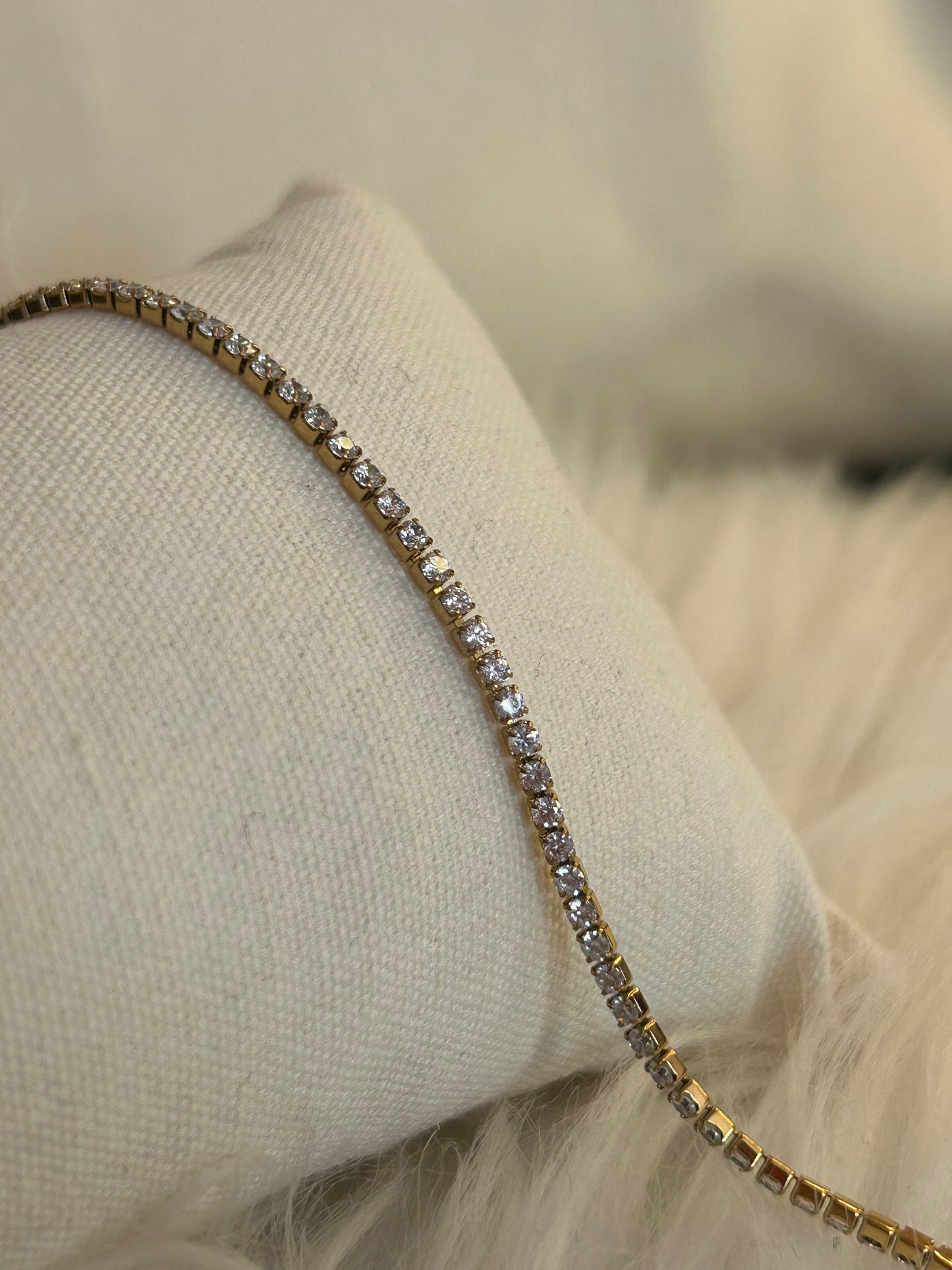 Fijne Strass Armband van roestvrij staal – elegante glans |Beautiva Boutique