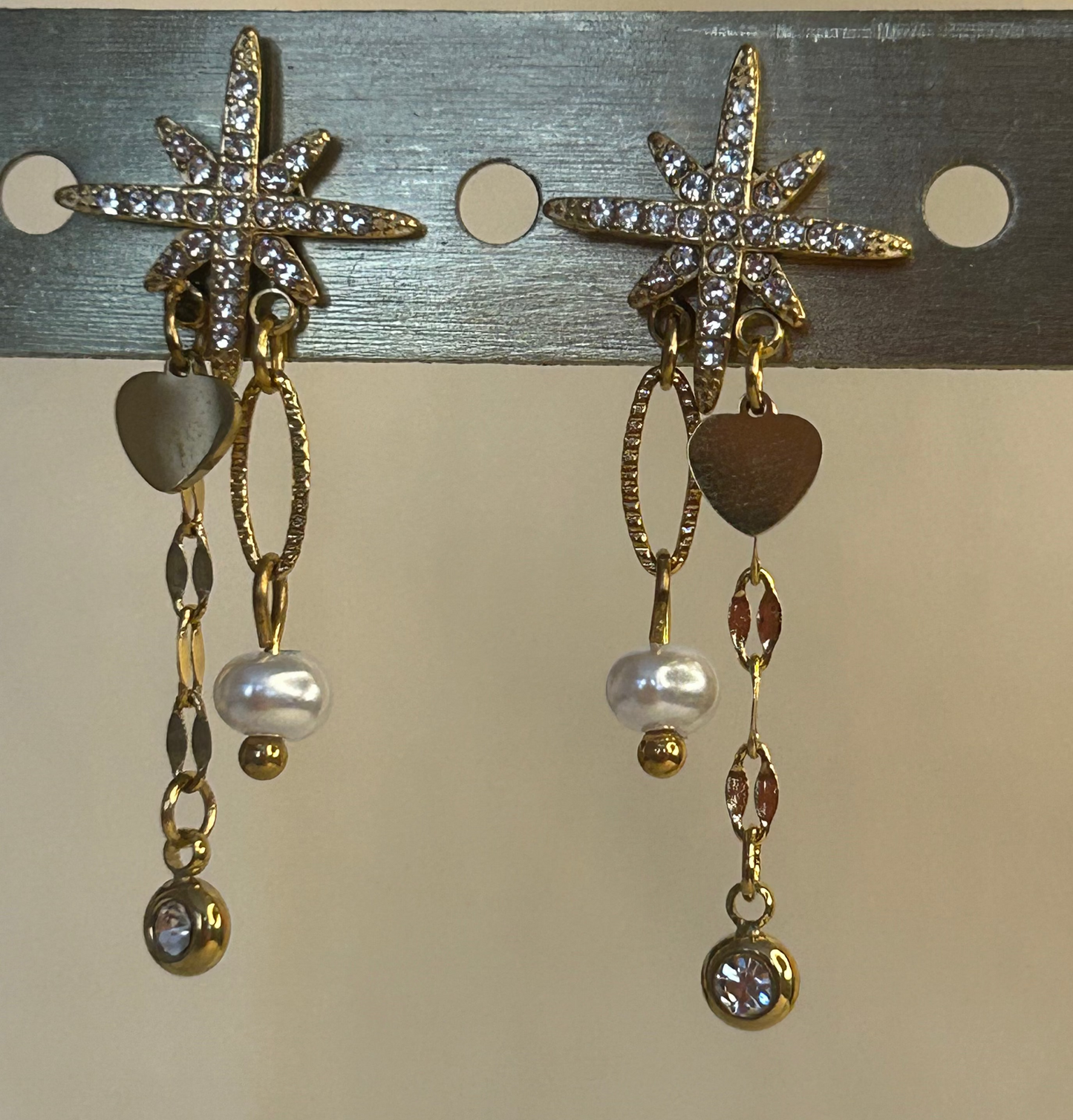 Sterrenoorbellen & bedels – Boheemse glans: Verguld |Beautiva Boutique