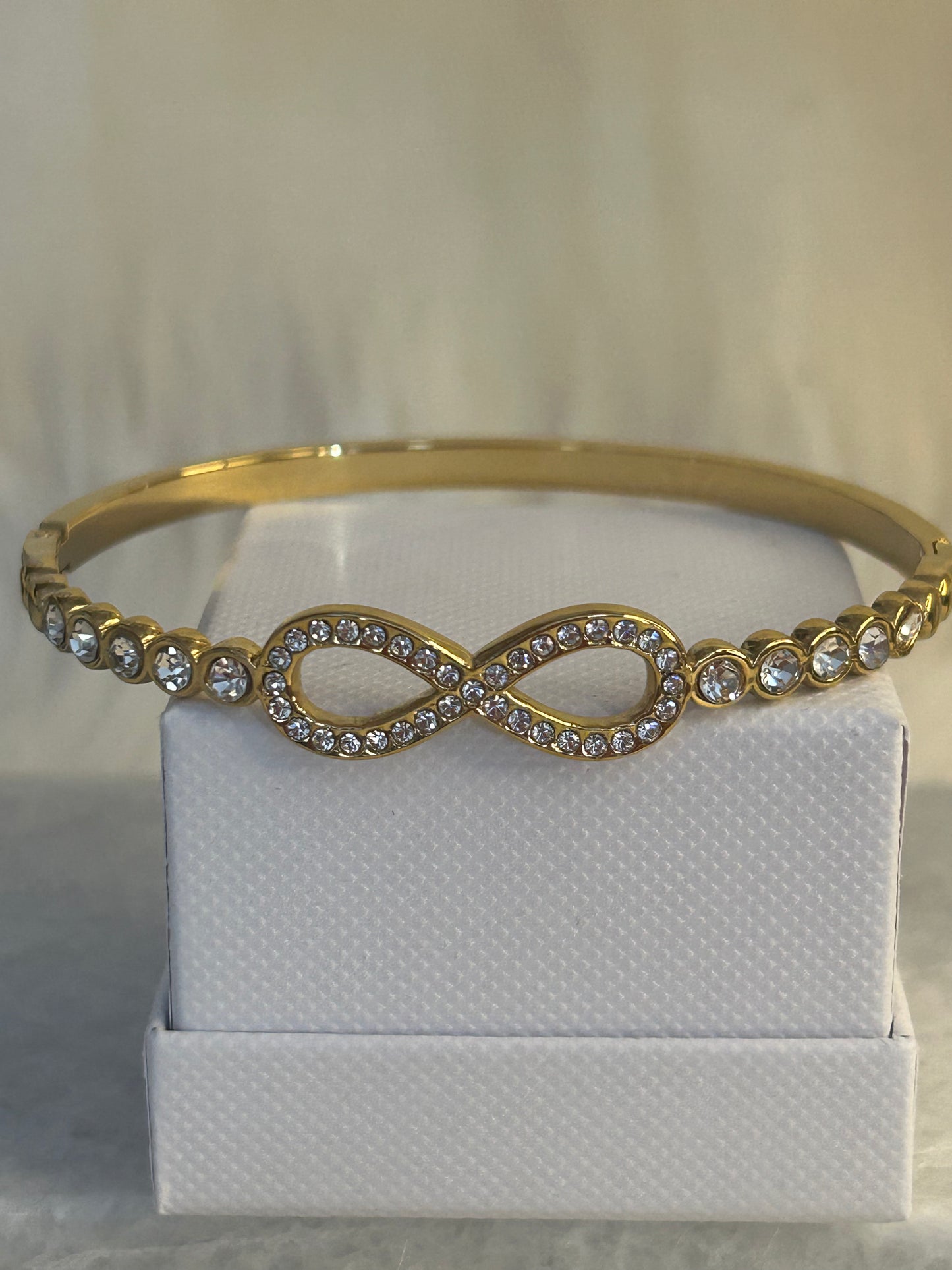 Oneindige infinity Strass Armband Roestvrij Staal Elegantie |Beautiva Boutique