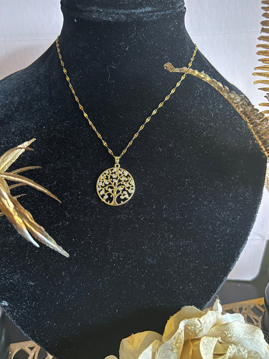 RVS Ketting Tree of Life | Beautiva Boutique