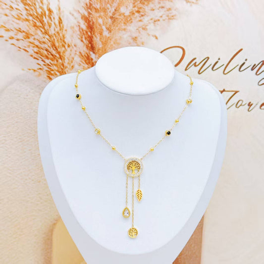 Roestvrijstalen Elegante Tree of Life hangende bedel Ketting|Beautiva Boutique