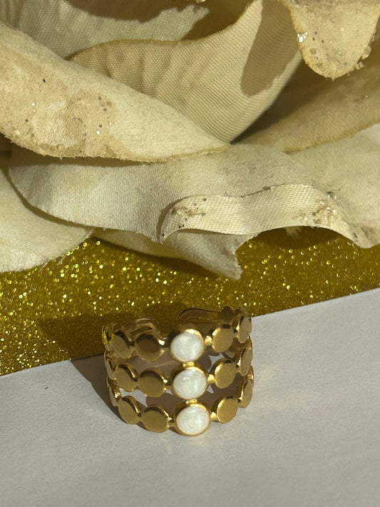 Triple Circle Ring, RVS| Beautiva Boutique